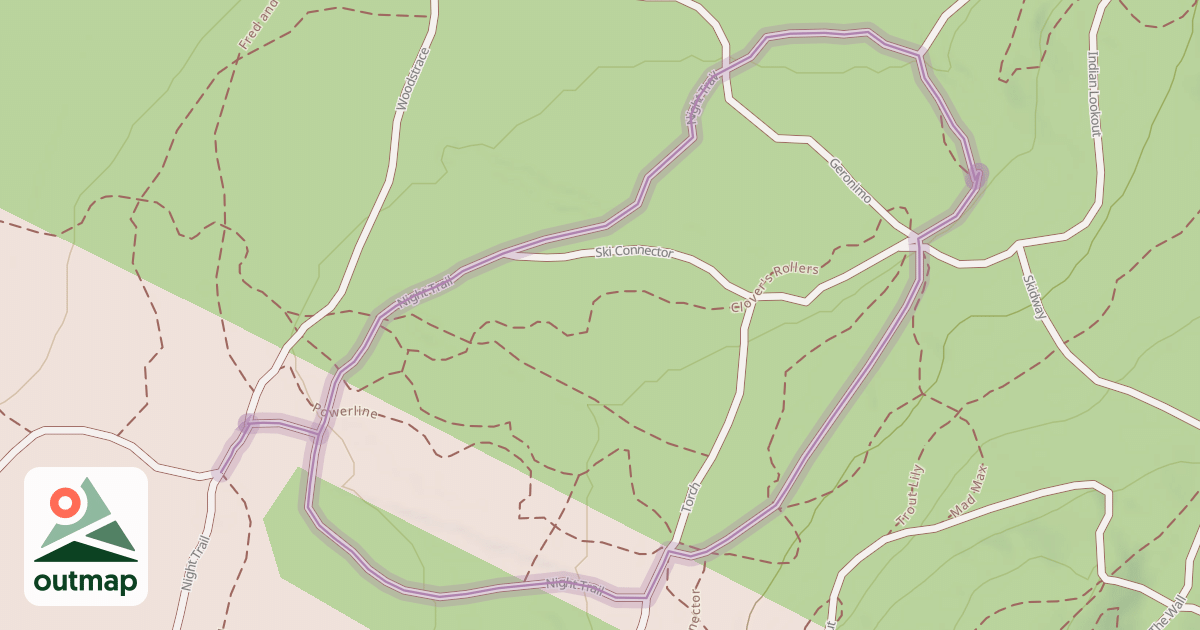 Map of Night Trail