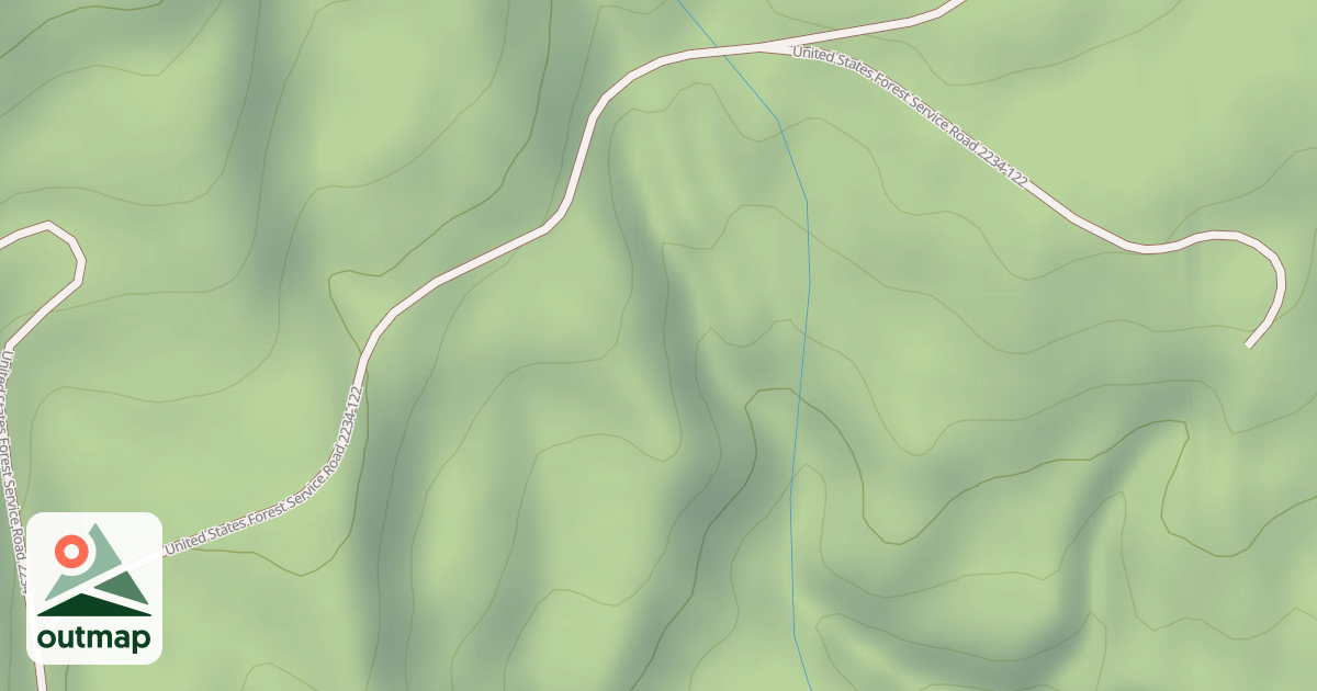 Map of USFS National Forest System Roads {A92454A5-6C3E-49B6-B1A0-4C6E5A12BD02}