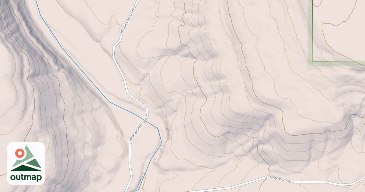 Map of ILLINOIS BAYOU