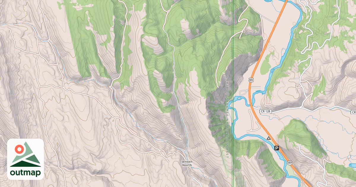 Map of JENSEN NORTH
