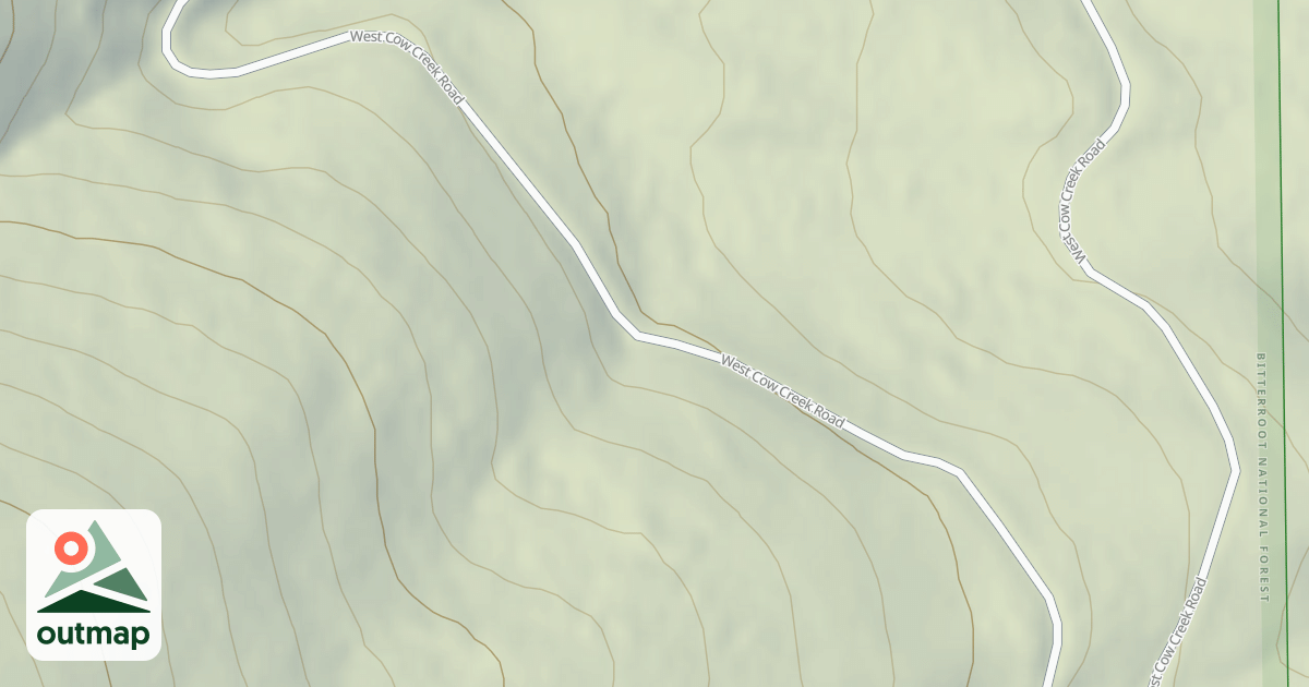 Map of (FDR) COW CREEK