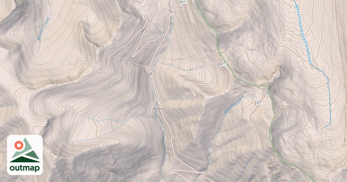 Map of BARRON MINE
