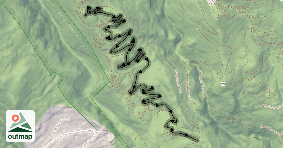 Map of McNearly Gnarly