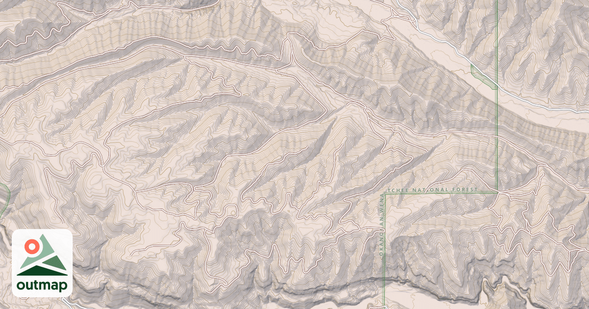 Map of DRY RIDGE