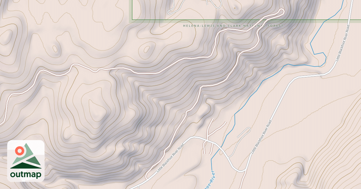 Map of SLATE CREEK-HAT CREEK