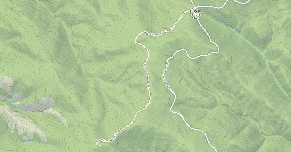 Map preview of USFS Motor Vehicle Use Map Trails 10529