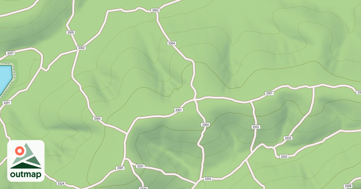 Map of USFS Motor Vehicle Use Map Trails 19973