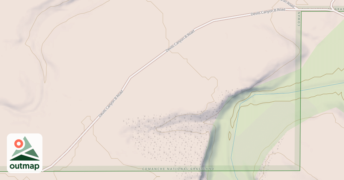 Map of DEVILS CANYON B