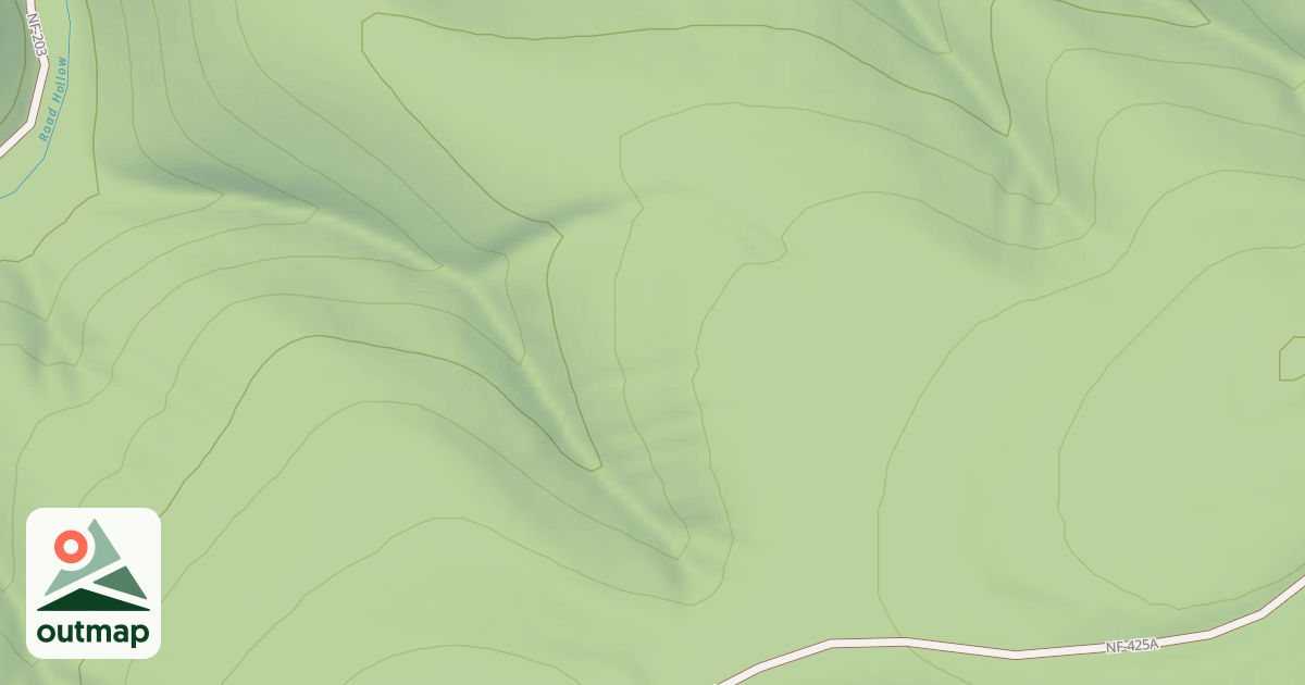 Map of BEE SPRING RIDGE