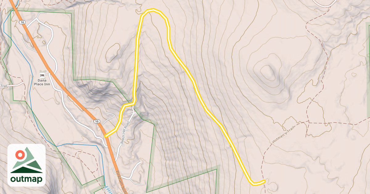 Map of 9. Dana Place Trail