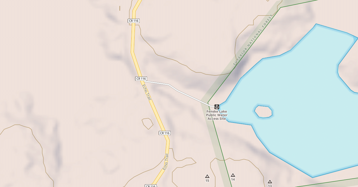 Map preview of FENSKE BOAT LANDING