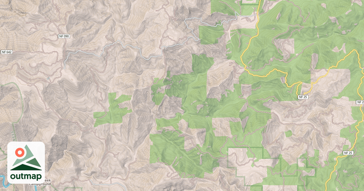 Map of Briggs Creek
