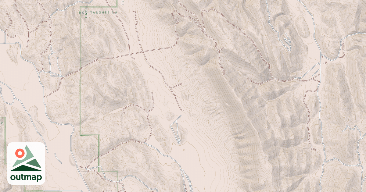 Map of EAST DRY VALLEY