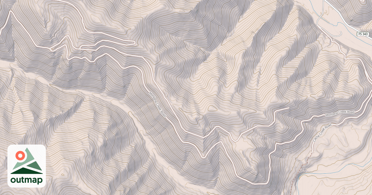 Map of MONTANA CREEK