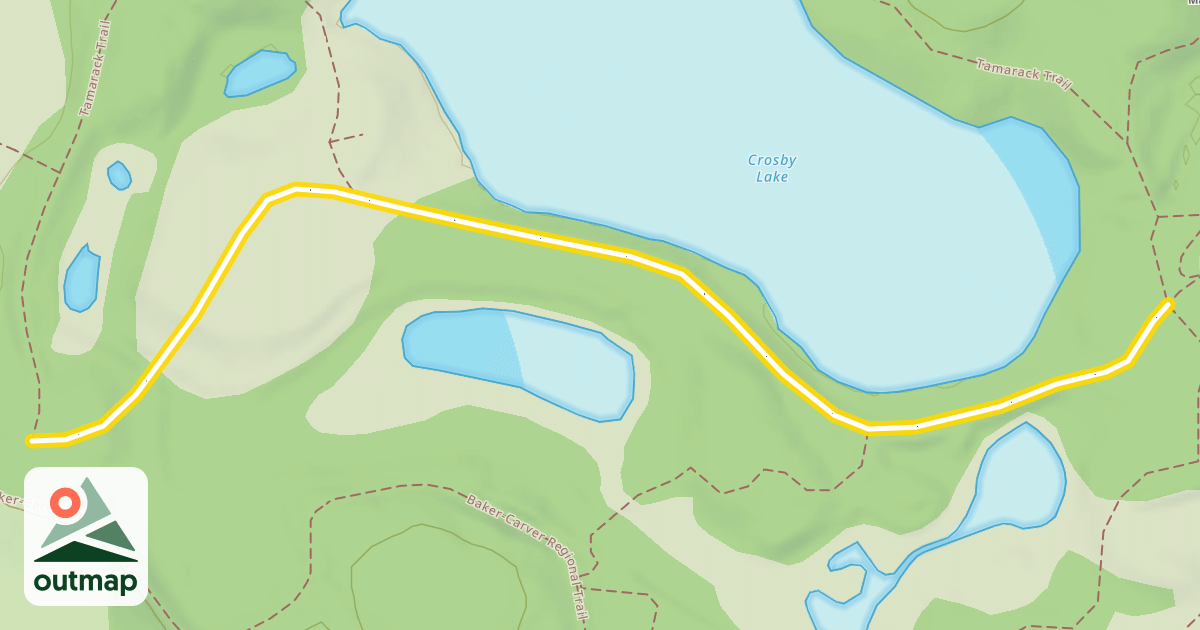 Map of Tamarack Trail
