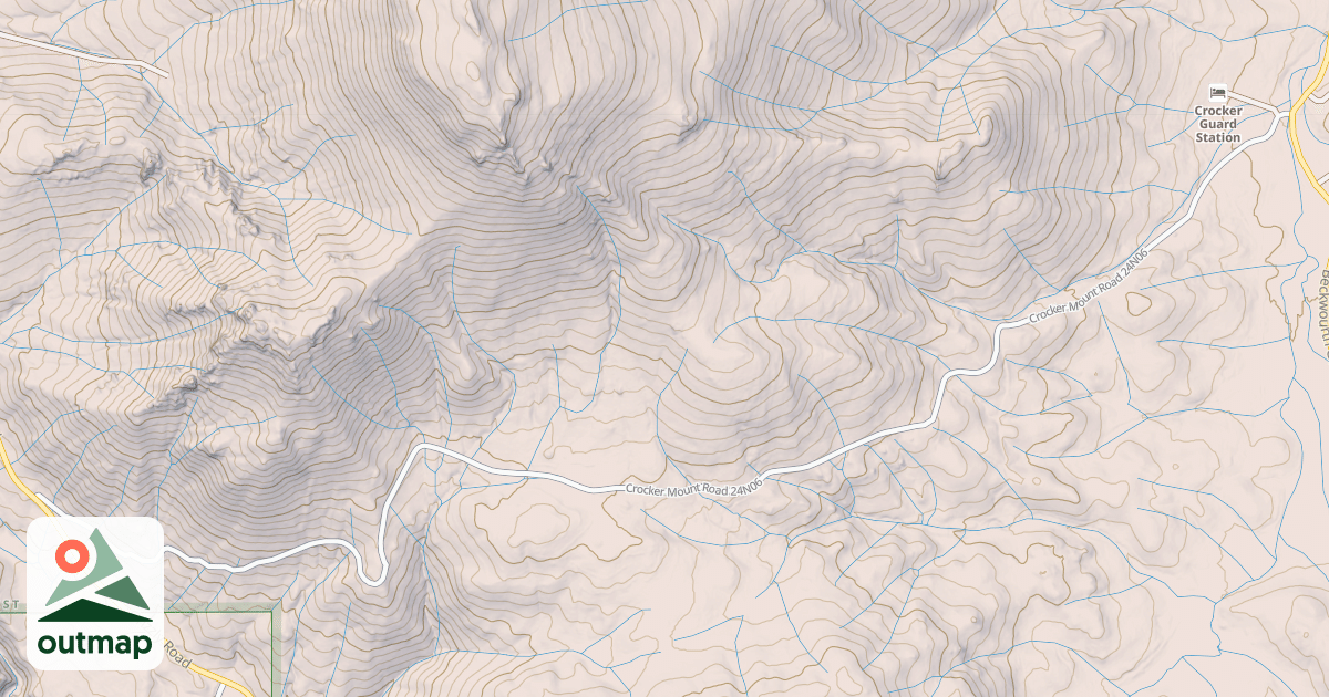 Map of CROCKER CUTOFF