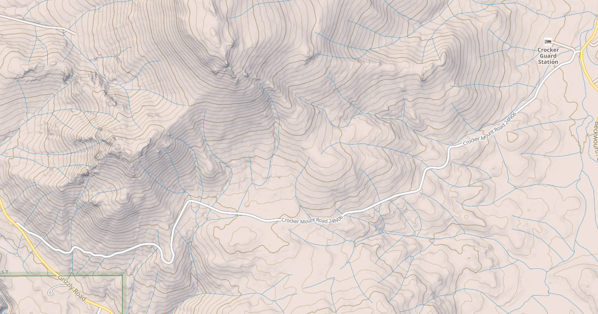 Map preview of CROCKER CUTOFF