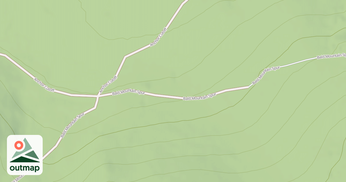 Map of BALD MTN SPUR