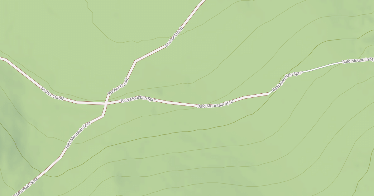 Map preview of BALD MTN SPUR