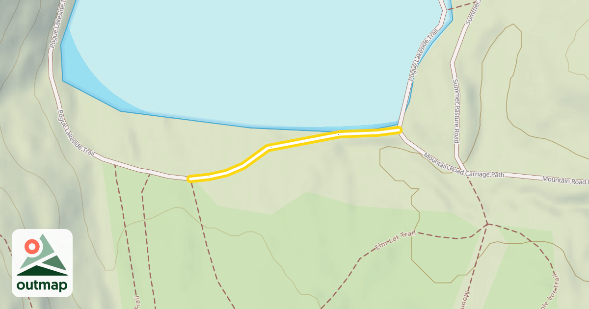 Map of Pogue Lakeside Trail