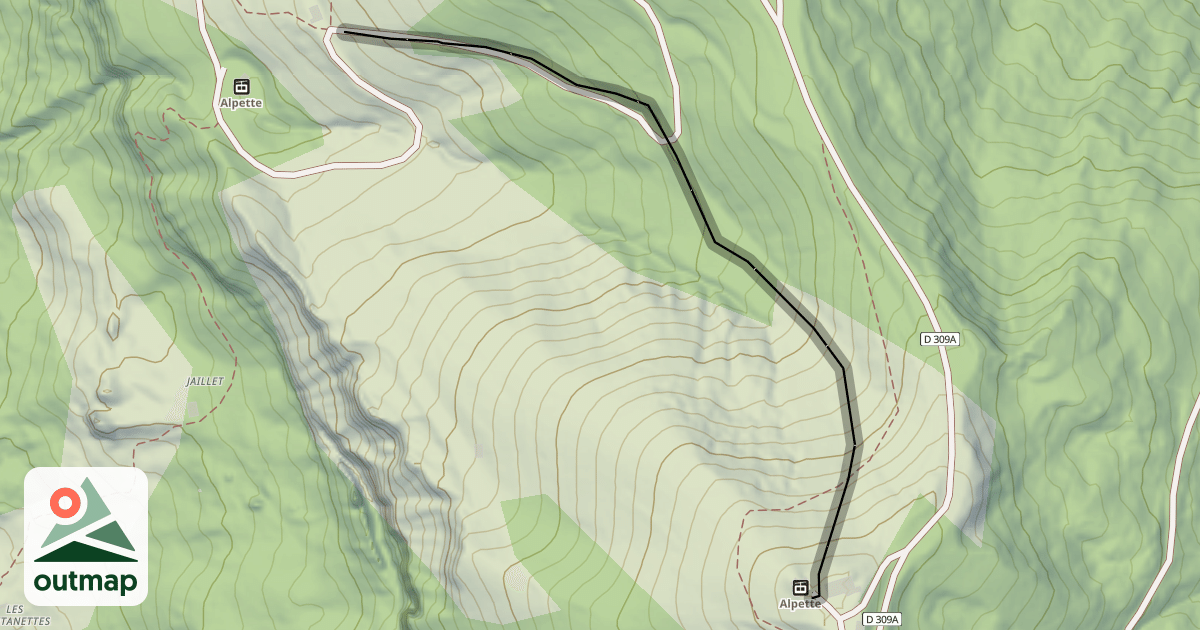 Map of Combe Allais