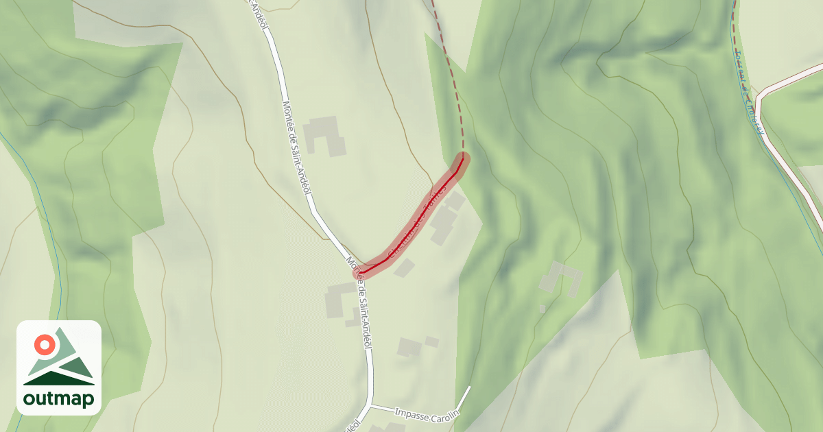 Map of Chemin des Tailles