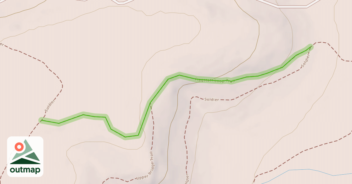 Map of Flagstaff Loop Trail