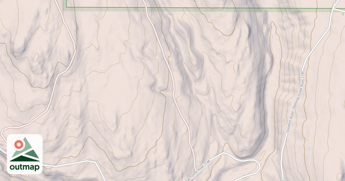 Map of USFS Motor Vehicle Use Map Roads {2BE43503-E300-488A-8CC1-24F4E39BA2F1}