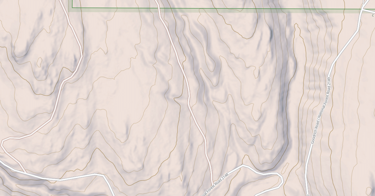 Map preview of USFS Motor Vehicle Use Map Roads {2BE43503-E300-488A-8CC1-24F4E39BA2F1}