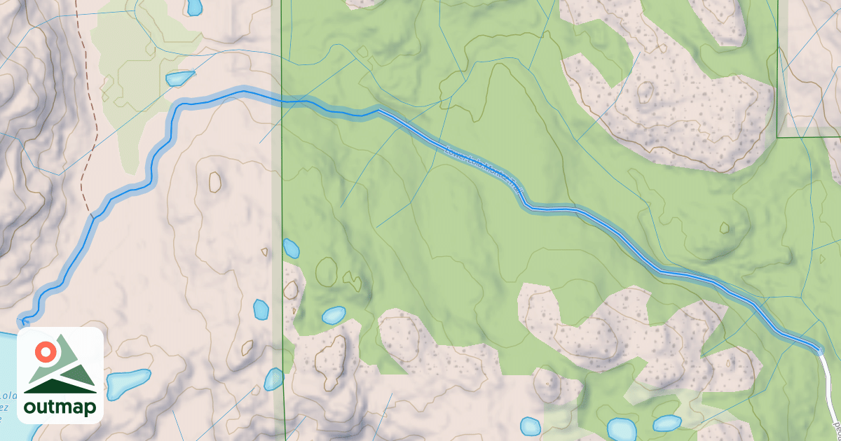 Map of Lower Lola Montez Trail