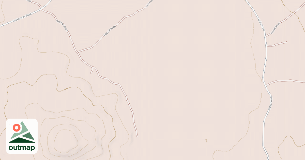 Map of HACKAMORE SPUR B