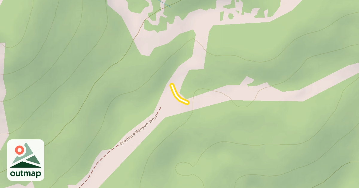 Map of Brothers Canyon East