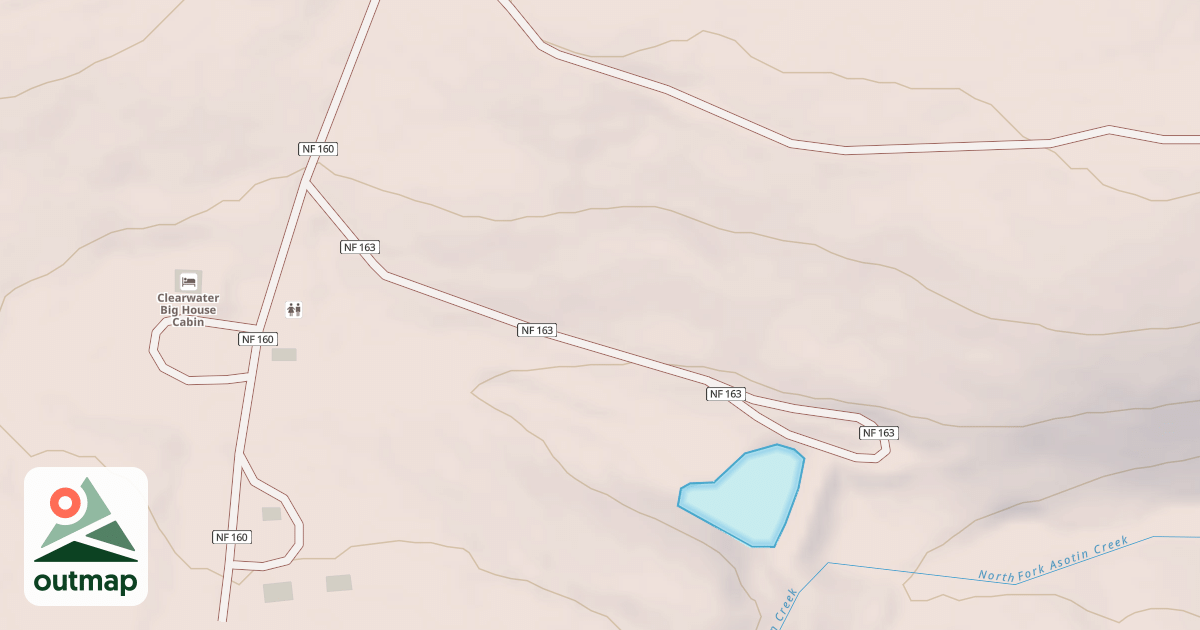 Map of CLEARWATER POND