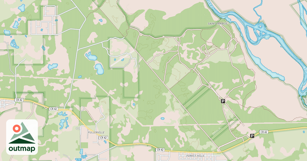 Map of USFS Motor Vehicle Use Map Roads {7AD0535F-8AA8-4CE9-B058-D6C2B88F656C}