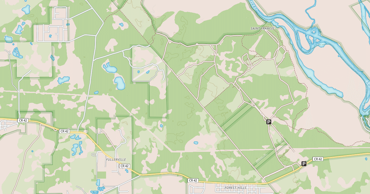 Map preview of USFS Motor Vehicle Use Map Roads {7AD0535F-8AA8-4CE9-B058-D6C2B88F656C}