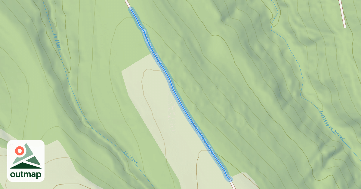 Map of Chemin de Trote - Vieille