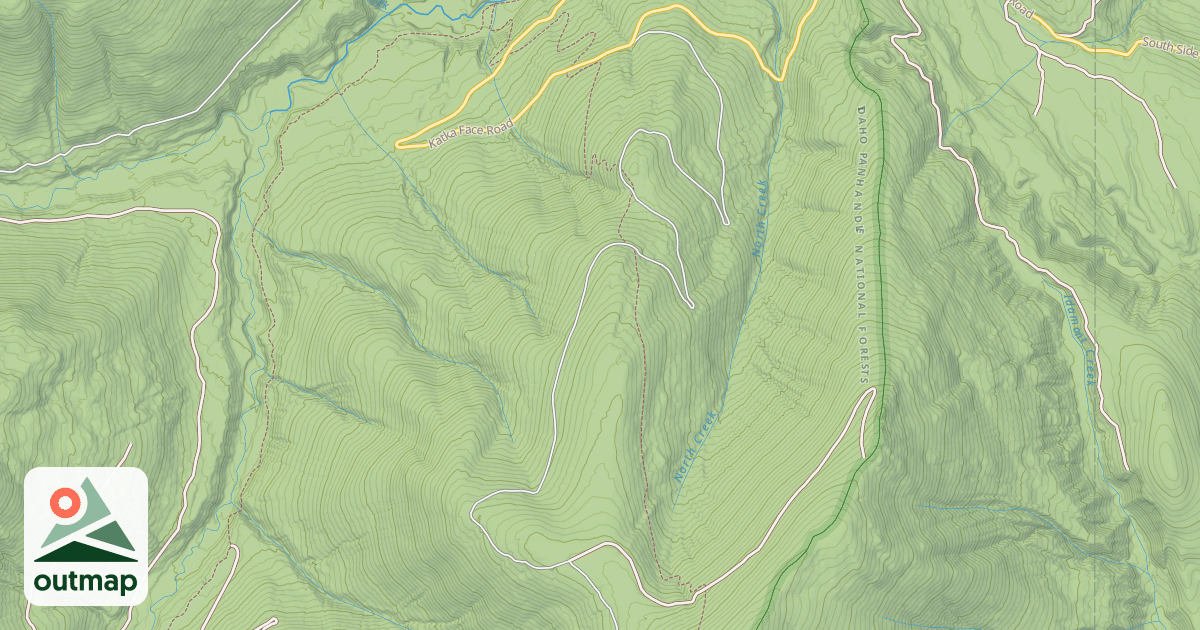 Map of NORTH CREEK
