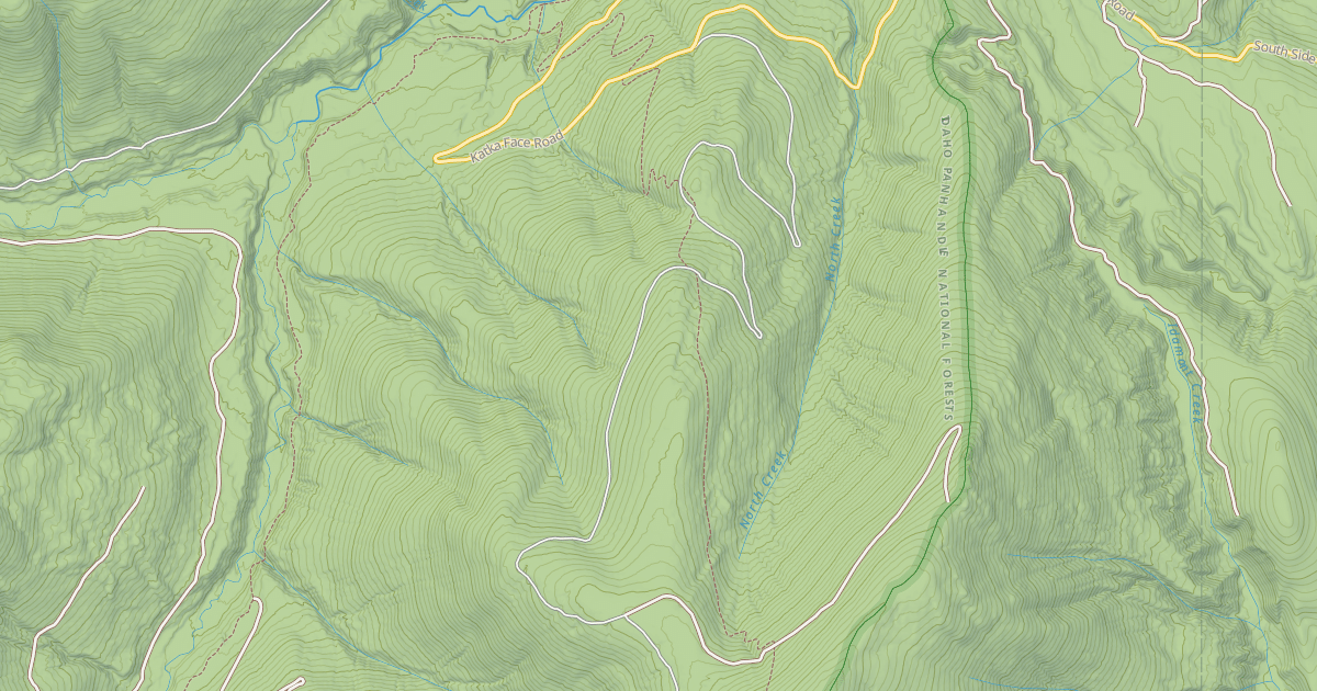 Map preview of NORTH CREEK