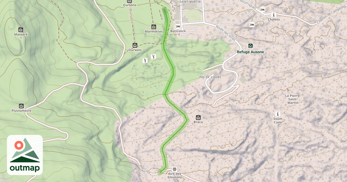 Map of Les Sapins
