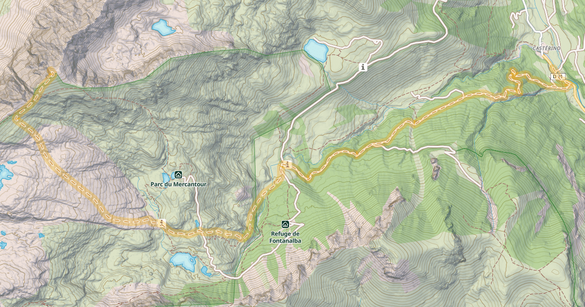 Map preview of Mont Sainte-Marie — Casterino