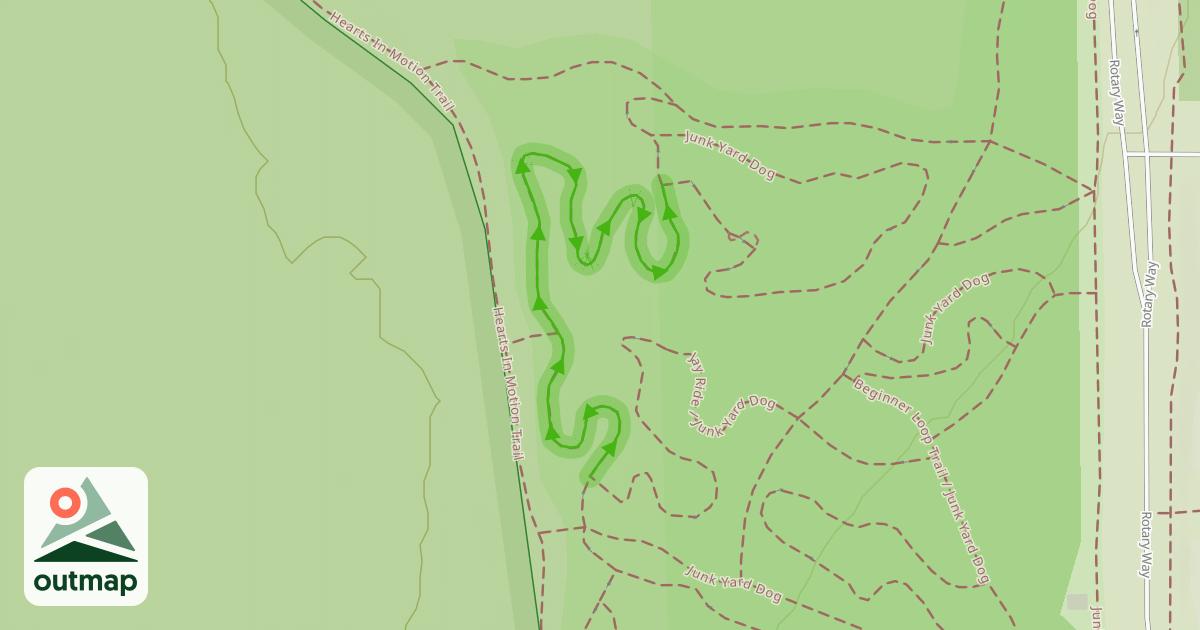 Map of Beginner Loop Trail