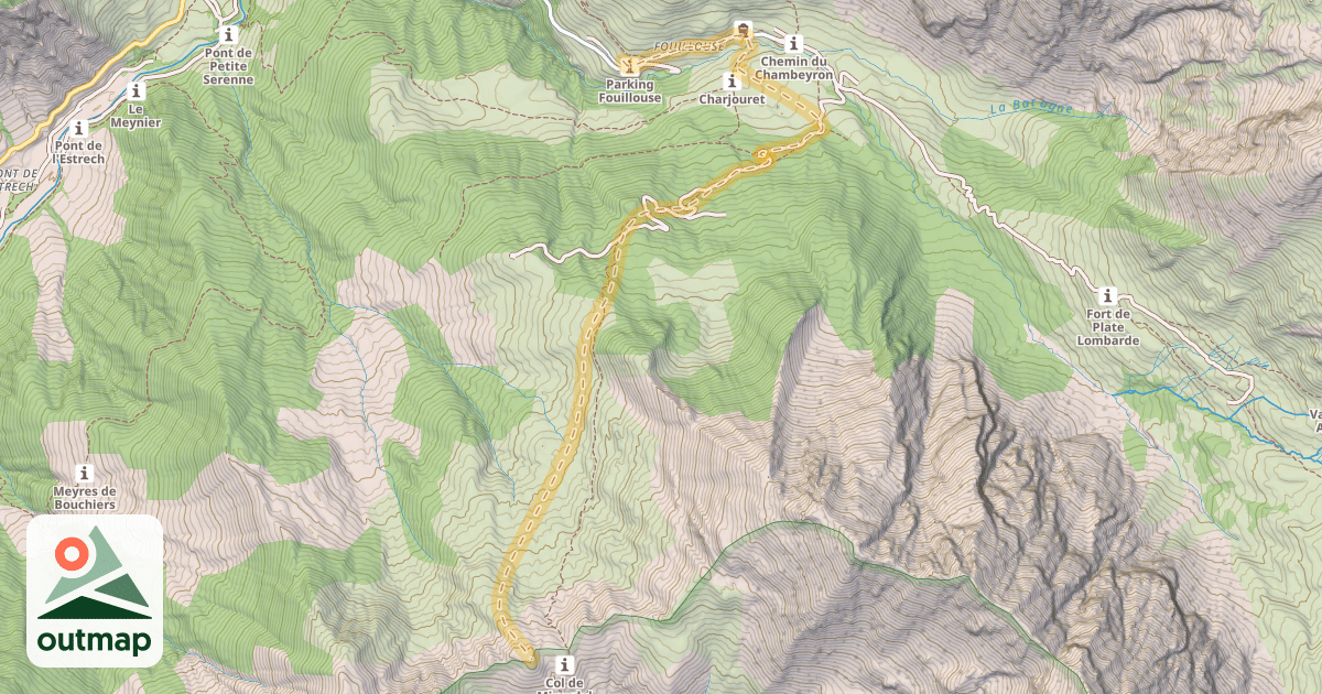 Map of L’Aiguillon — Fouillouse