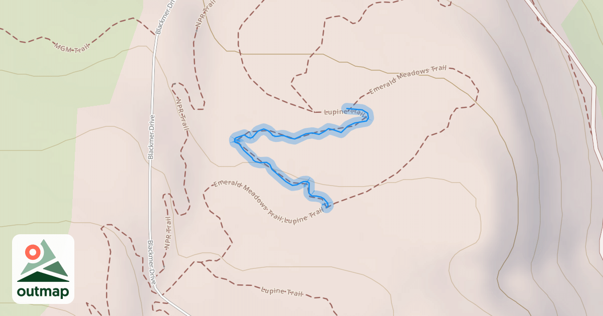Map of Lupine Trail