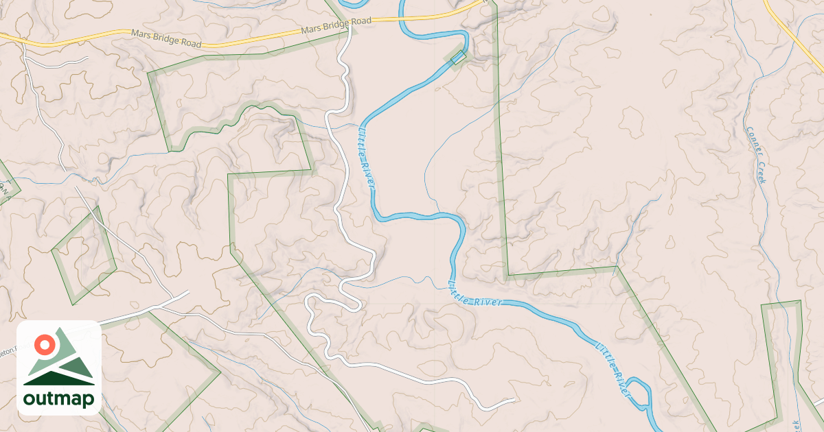 Map of SCOTT CREEK B