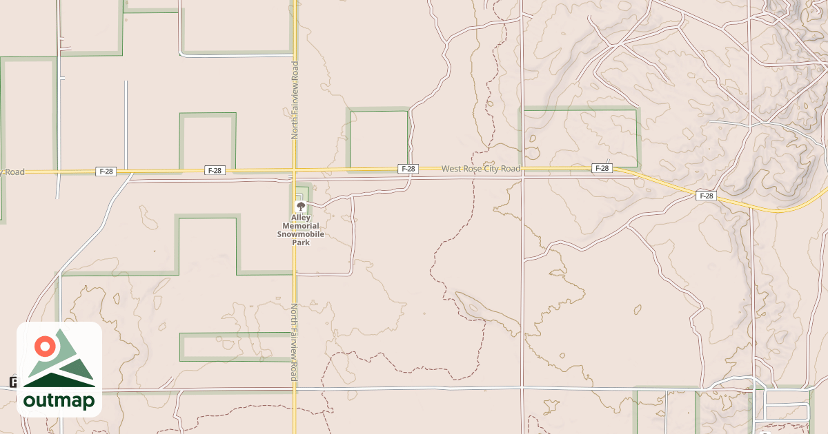 Map of Ambrose Lake To Rose City Trail