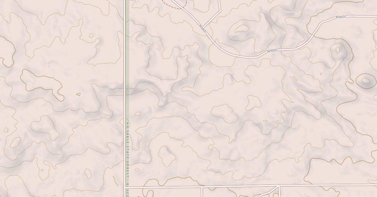 Map preview of Ogemaw Hills Trail