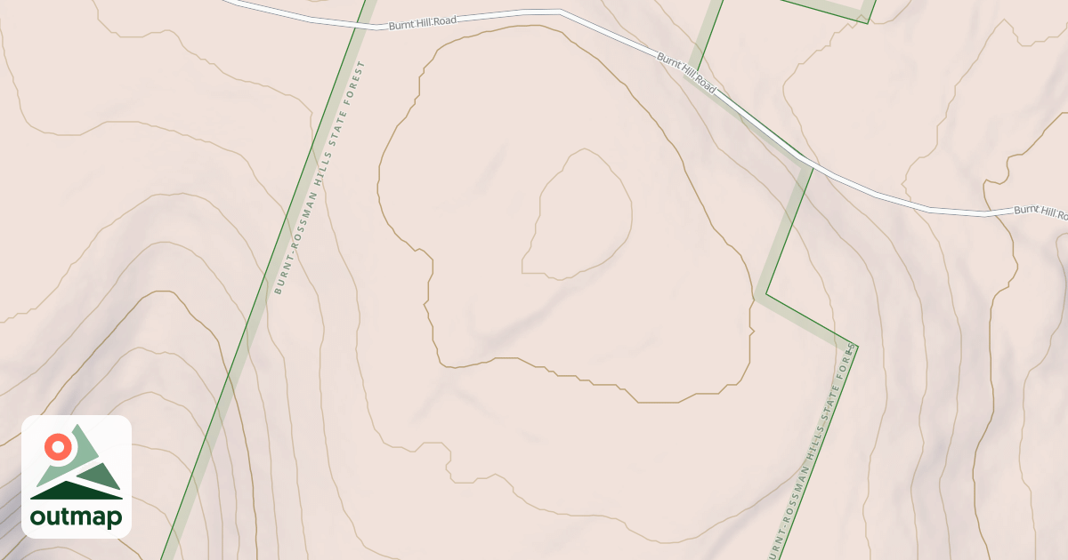 Map of Burnt Hill Loop Trail