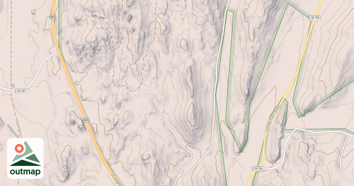Map of BEECHER ROCK BR 1A