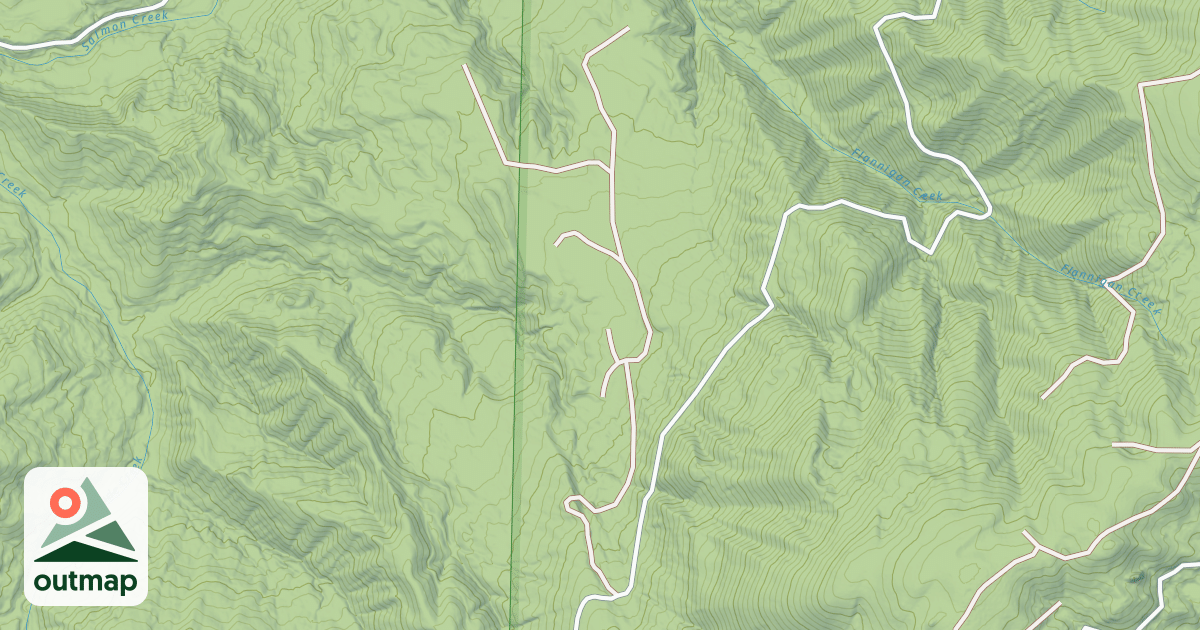 Map of LOWER FLANNIGAN