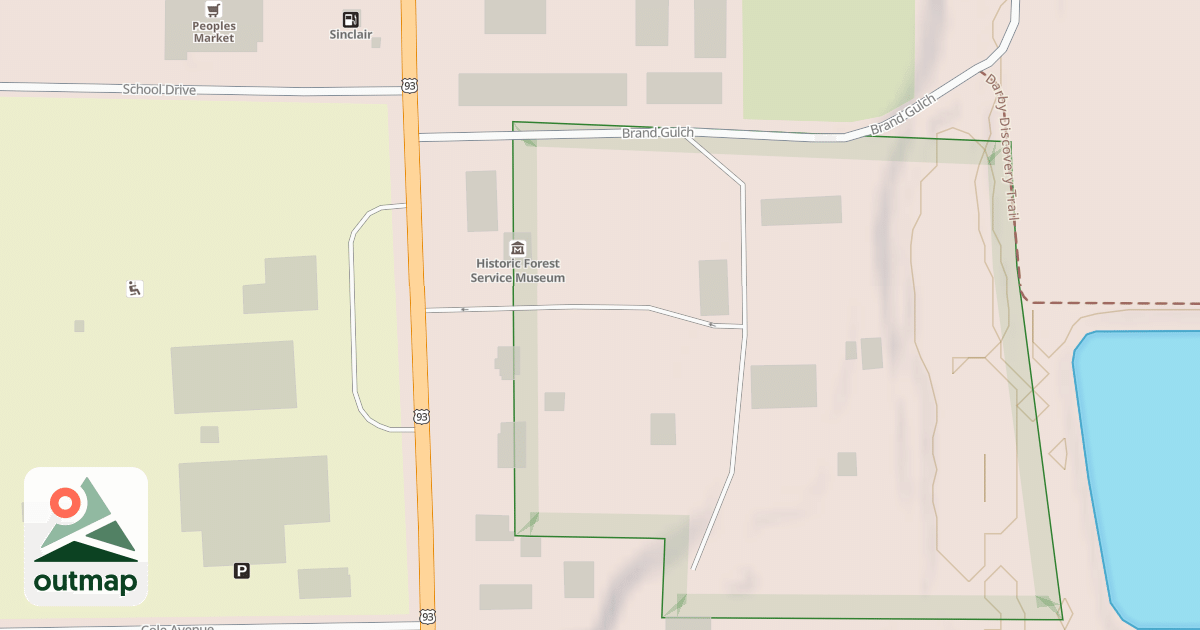 Map of (FDR) DARBY RANGER STATION